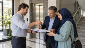 تحویل کلیدها و مدارک مشاعات ساختمان از سازنده به نمایندگان هیئت‌مدیره